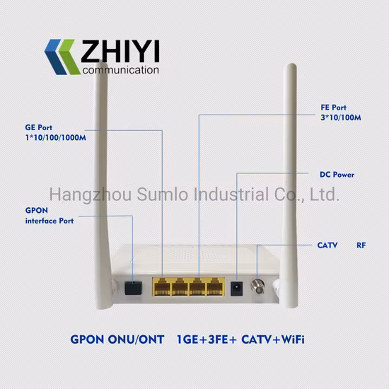 1ge ONU WiFi CATV Gpon ONU with WiFi